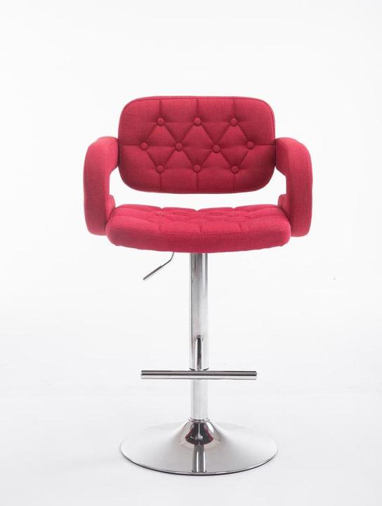 Actual product image CLP Bar stool Dublin FABRIC, red