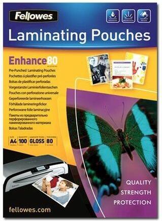 Actual product image Fellowes Enhance 80 (A4, 100 Piece, 80 µm)