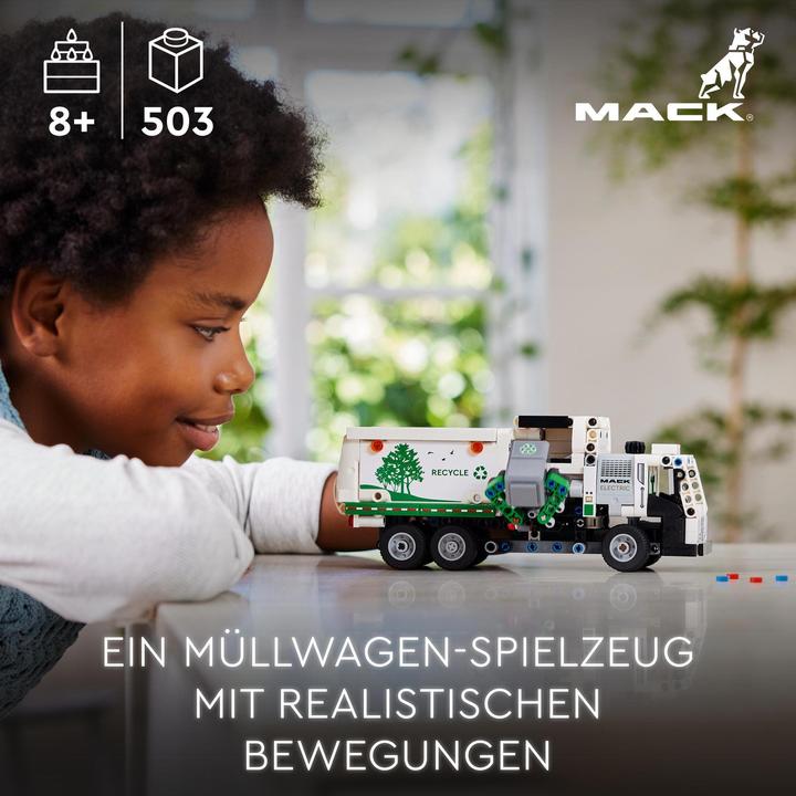 Immagine prodotto LEGO 42167 Camion della spazzatura elettrico Mack® LR (42167, LEGO Technic)