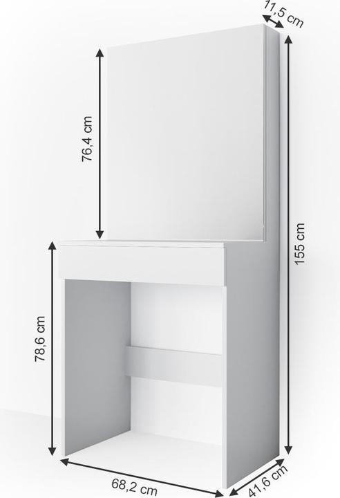Immagine prodotto Vicco Melle con specchio (68 x 42 x 155 cm)