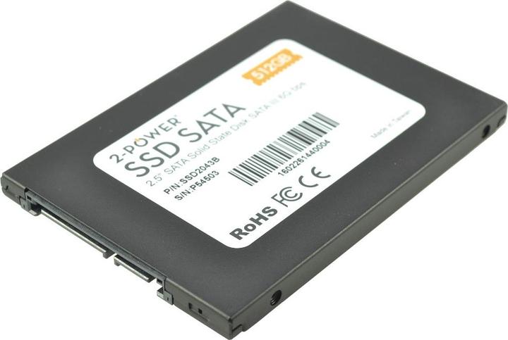 Produktbild 2-Power 512GB SSD 2.5 SATA 6Gbps 7mm (512 GB, 2.5")