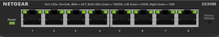 Actual product image Netgear GS308E SOHO Plus (8 Ports)