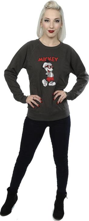 Actual product image Disney Womens/Ladies Mickey Mouse Hipster Sweatshirt (XS)