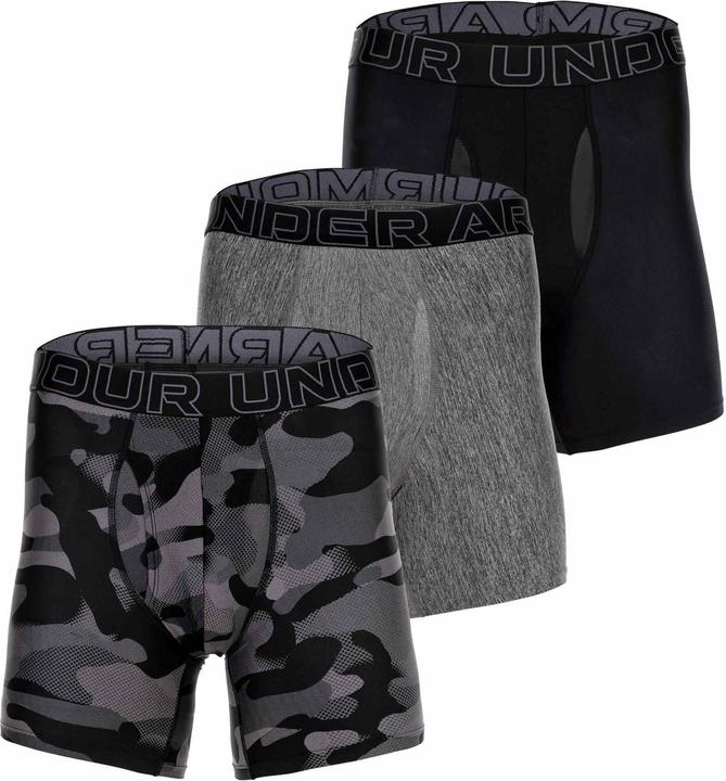 Actual product image Under Armour Boxer shorts Sporty Figure-hugging UA PERFORMANCE TECH - PRINT 6 IN 3PK (XXL, pack of 3)