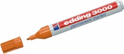 Image du produit Edding Marqueur permanent 3000 (Orange, 3 mm, 1 x)