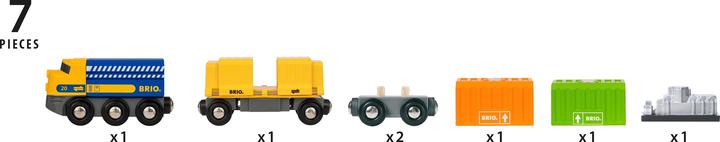 Actual product image Brio three-car freight train