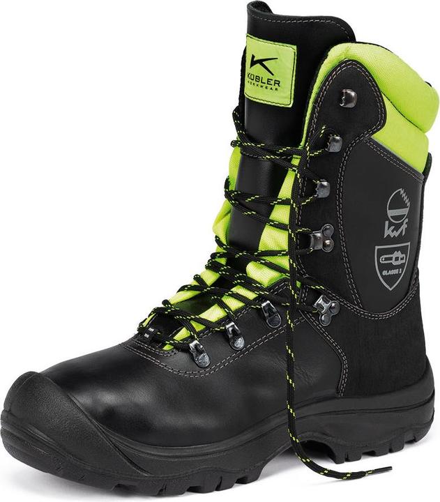 Produktbild Kübler Schnittschutzstiefel S3 schwarz/gelb Gr. 43 (S3, 43)
