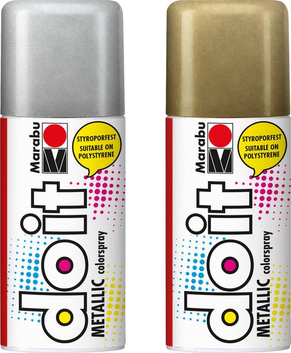 Immagine prodotto Marabu Vernice spray do it Metallic (Oro metallico, 150 ml)