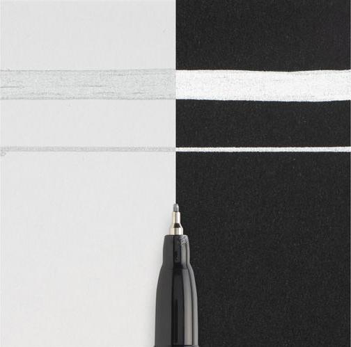 Produktbild Sakura Lackmarker Pen-Touch 0.7 mm, extrafein, Silber (Schwarz, Silber, 0.70 mm, 1 x)