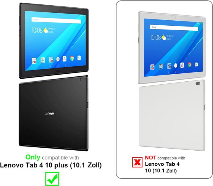 Actual product image Cadorabo Tablet Case Tablet Universal 360 (Lenovo Tab 4 10 Plus)