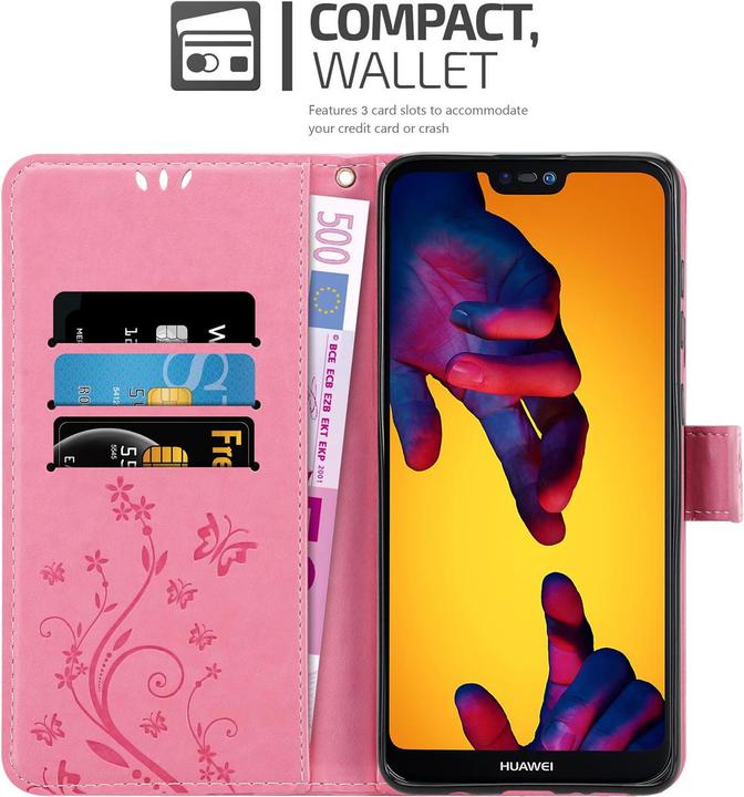 Image du produit Cadorabo Housse Flower Book (Huawei Nova 3E)