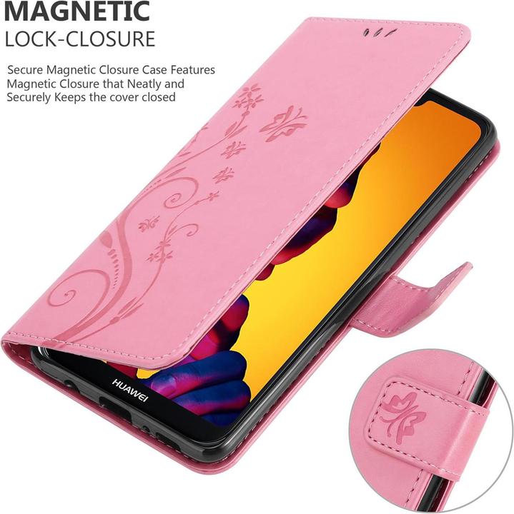 Image du produit Cadorabo Housse Flower Book (Huawei Nova 3E)
