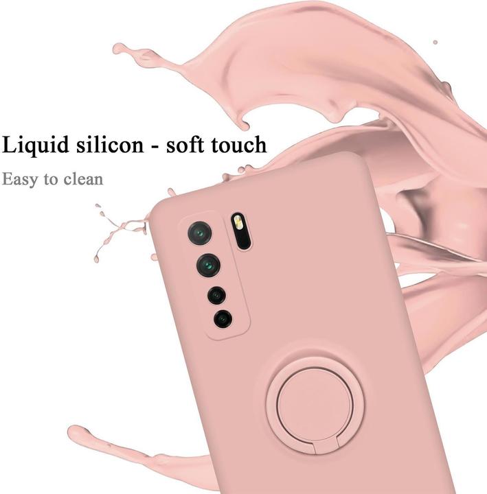 Productafbeelding Cadorabo TPU Vloeibare Ring Silicone Hoesje (Huawei P40 Lite, Huawei Nova 6 SE, Huawei Nova 7i)