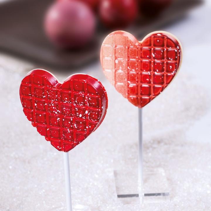 Immagine prodotto Martellato Cuori di lecca-lecca stampati al cioccolato