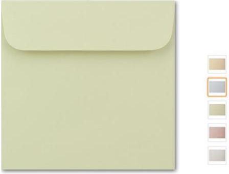Actual product image Artoz Floretta square envelopes 5 pcs. light green (Quadrate, 5 x)