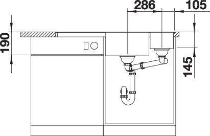 Produktbild Blanco Axia III 6 S-F (99 cm, 50 cm)