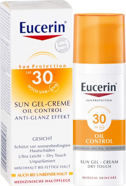Actual product image Eucerin Sun Gel Cream Oil Control SPF 30 (Suntan cream, SPF 30, 50 ml)