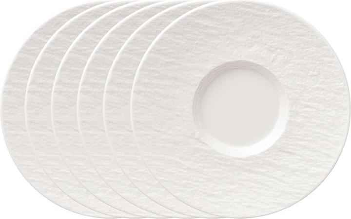 Kaffeeuntertasse 6 Stk Manufacture Rock blanc (6 x)