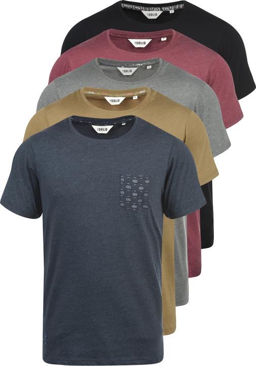 Immagine prodotto Solid Ilari T-Shirt A Maniche Corte Maglietta Da Uomo Con Girocollo (L)