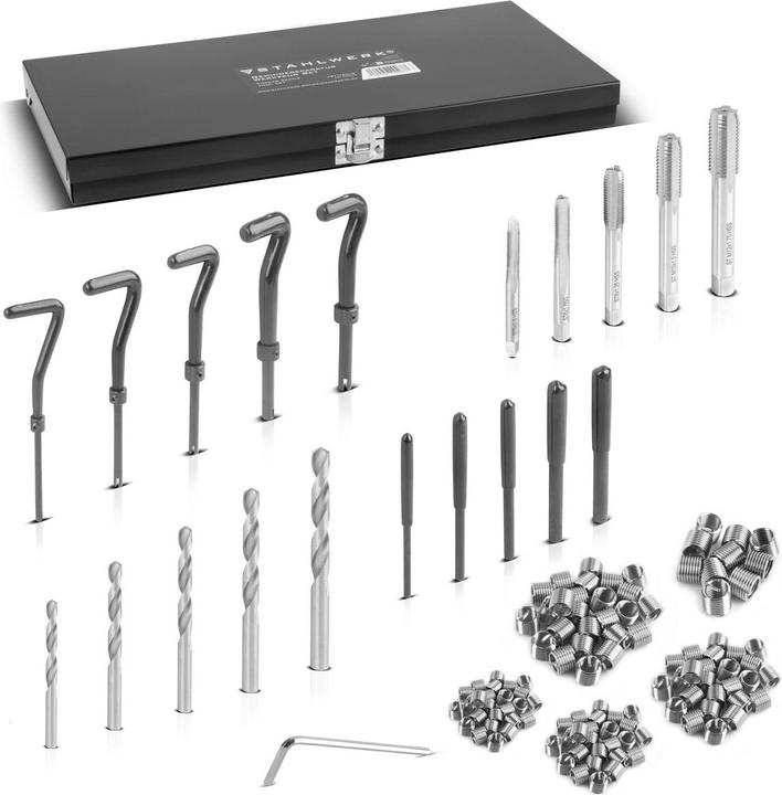 Produktbild Stahlwerk Gewinde-Reparatur-Set 131-teiliger Gewinde-Reparatur-Satz M5 - M12