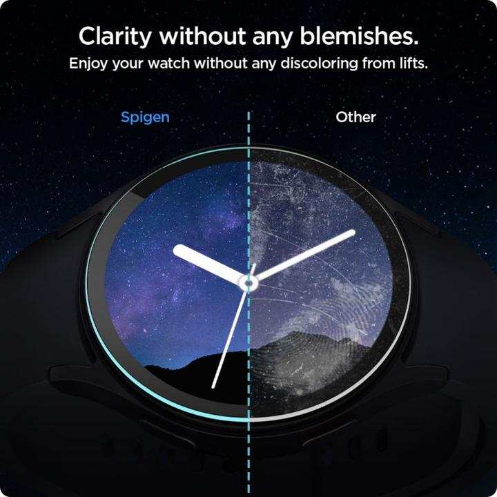 Actual product image Spigen Glas.tR EZ Fit Samsung Galaxy Watch 7 40mm 2-Pack