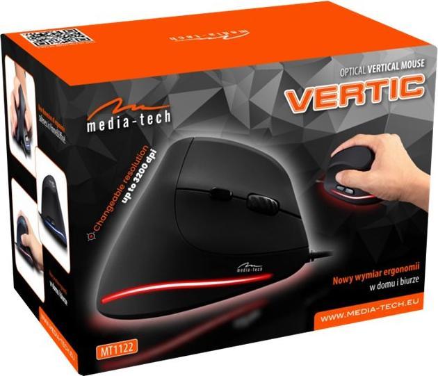 Image du produit Media-Tech Souris verticale pour le travail VERTIC MT1122 (Filaire)
