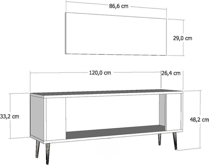 Actual product image Kalune Design Retrol Glamour TV Stand