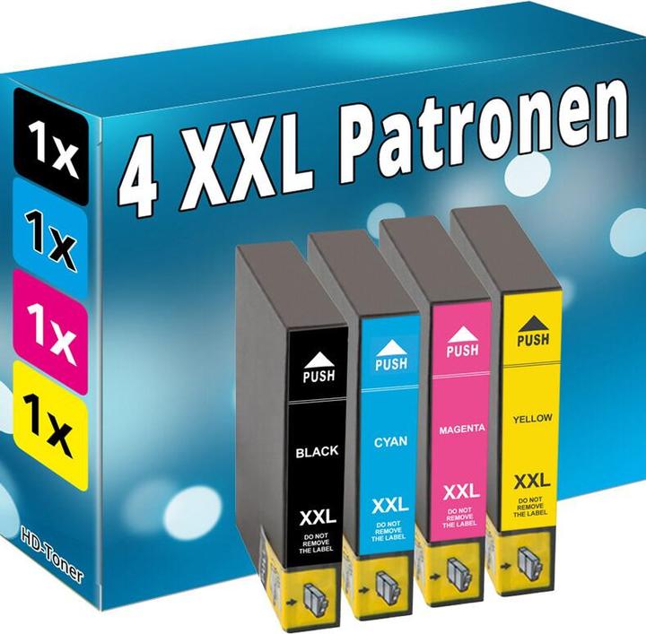 Produktbild Druckfuxx 4x TINTE PATRONEN für EPSON Stylus S22 SX125 SX130 SX230 SX235W SX430