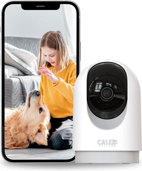 Produktbild Calex Indoor Pan & Tilt Camera - Wifi Beveiligingscamera voor Binnen - 2K (1920 x 1080 Pixels)