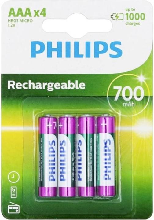 Immagine prodotto Philips Rechargeable (4 pz., AAA, 700 mAh)