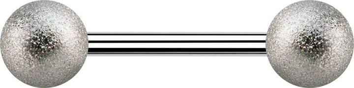 Immagine prodotto Star Piercing Barbell argento macchiato con due palline (Acciaio chirurgico 316L)