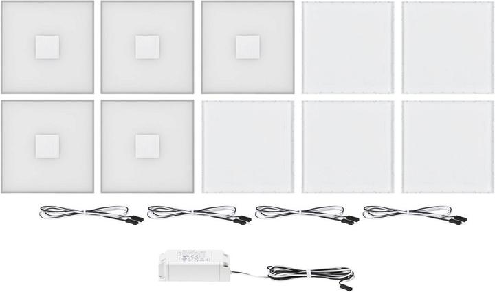 Immagine prodotto Paulmann Apparecchio LumiTiles Basic Set 5x0.8W (Bianco caldo, 1 cm, Interno)