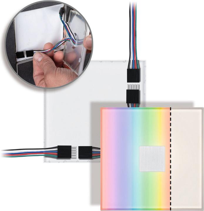 Immagine prodotto Paulmann Apparecchio LumiTiles Basic Set Quadrato 5x0.72W (RGBW, 1 cm, Interno)