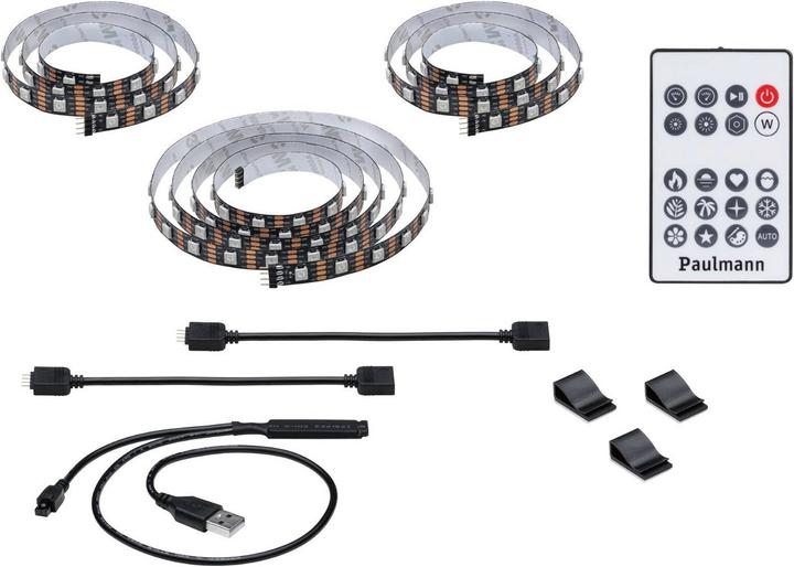 Paulmann Striscia TV USB EntertainLED (Multicolore, 240 cm, Interno)