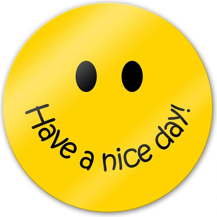 Actual product image Trenddeko Smiley - round (Ø 50 cm)