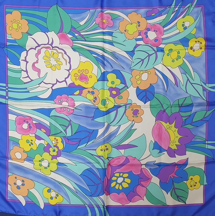 Immagine prodotto L'Officiel Foulard seta 90X90 colore celeste-blu