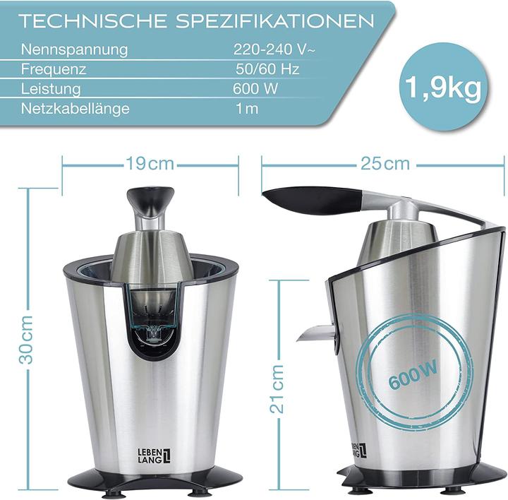 Produktbild Lebenlang Orangensaftpresse