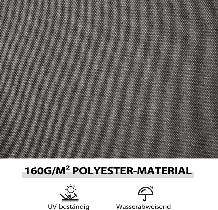 Actual product image Outsunny Pavillon-Seitenteile Polyester, Kunststoff Dunkelgrau (302 cm, 302 cm)