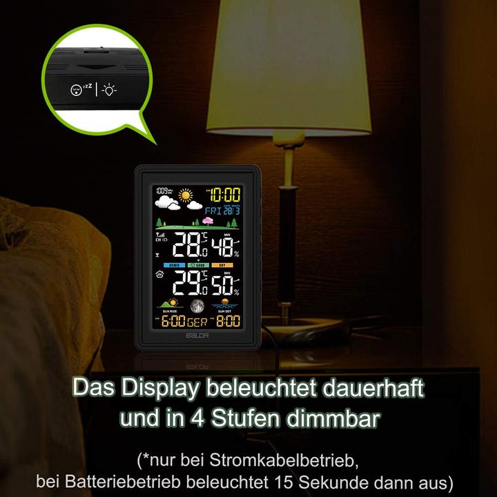 Image du produit Baldr Station météo sans fil multifonction