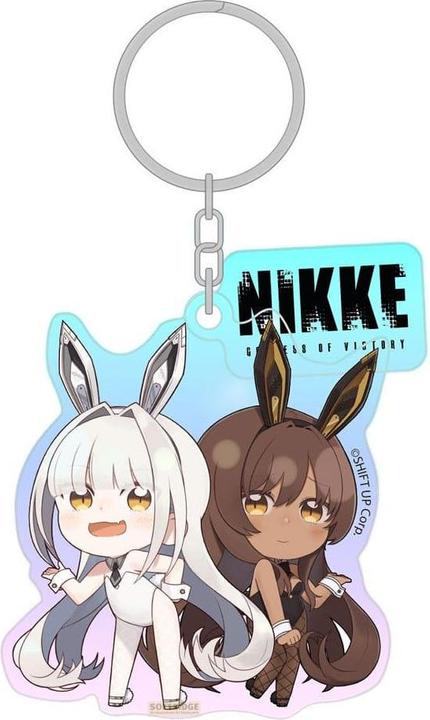 Produktbild Sakami Goddess of Victory: Nikke Acryl Schlüsselanhänger Blanc & Noir Holographic 7 cm