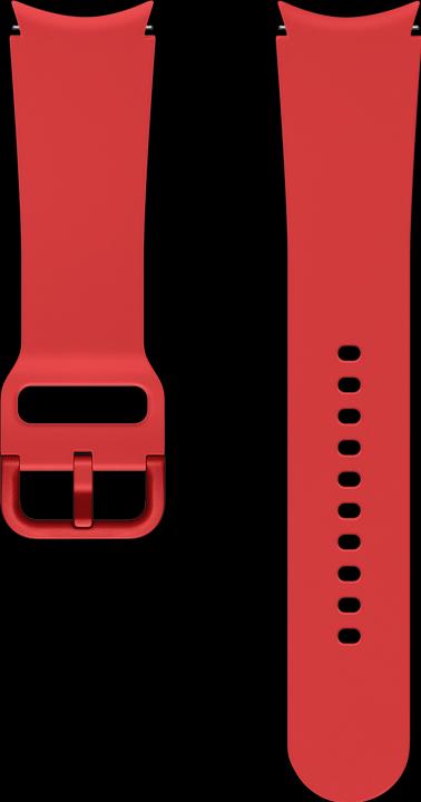 Samsung Sport Band 20mm M/L rosso (20 mm, Fluoroelastomero, Galaxy Watch, Galaxy Watch 4)