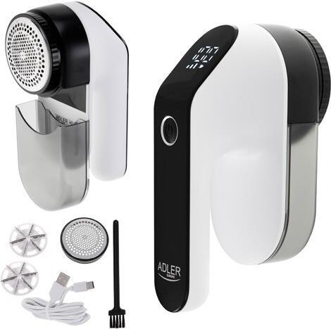Produktbild Adler | Lint remover LCD | AD 9618 | White/Black | Rechargeable battery