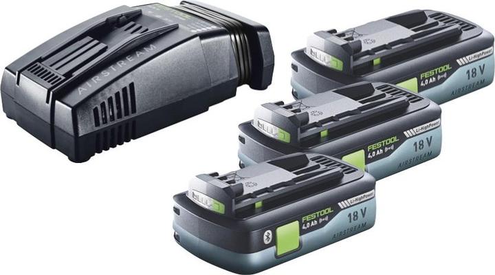 Immagine prodotto Festool Set energetico 3x BP 18 Li 4.0 Ah HPC-ASI Batteria 18V 4.0 Ah HighPower ( 3x 205034 ) + SCA 16