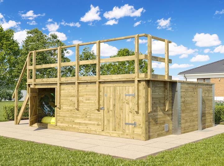 Produktbild Weka Holzbau 595 (490 x 315 x 201 cm)