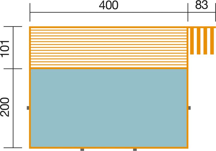 Produktbild Weka Holzbau 595 (490 x 315 x 201 cm)