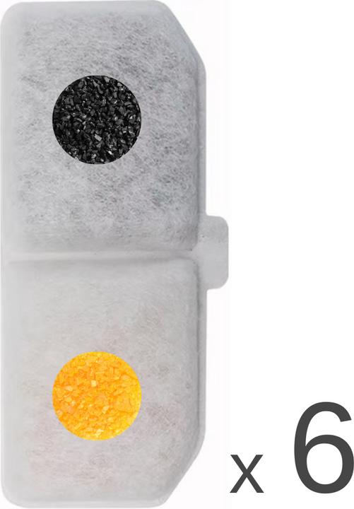 Produktbild Suba Katzenbrunnen Filter, Ersatzfilter Für Trinkbrunnen, 6 Stück