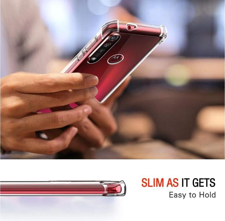 Actual product image Screenguard Motorola Moto G8 Plus Case Crystal Soft Airbag Bumper (Motorola Moto G8 Plus)