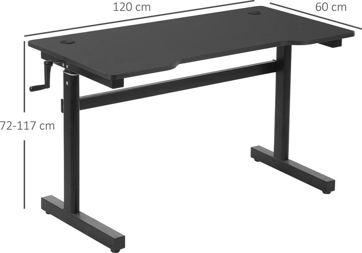 Actual product image Vinsetto Height adjustable desk (120 x 60 x 117 cm)