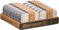Actual product image Giftdecor gray rectangular jewelry box