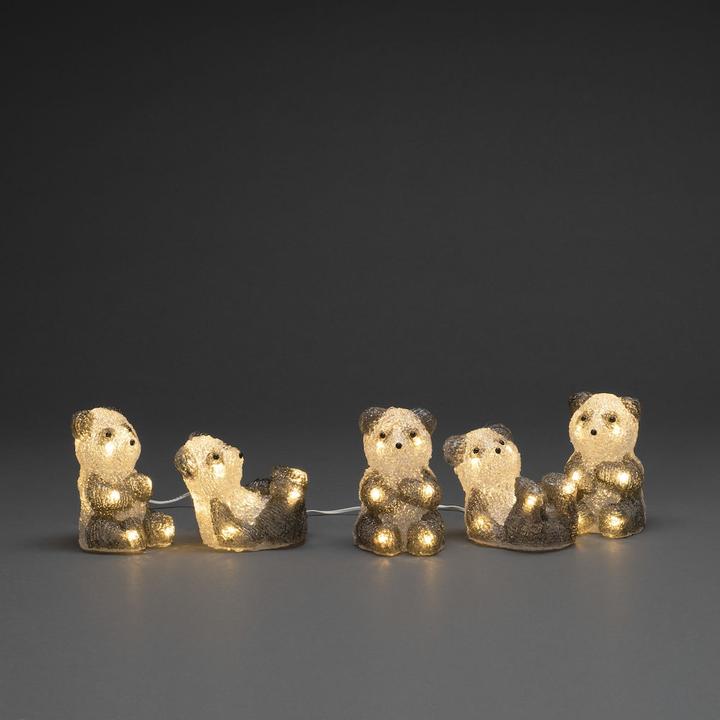 Actual product image Konstsmide Acrylic figure LED panda bears